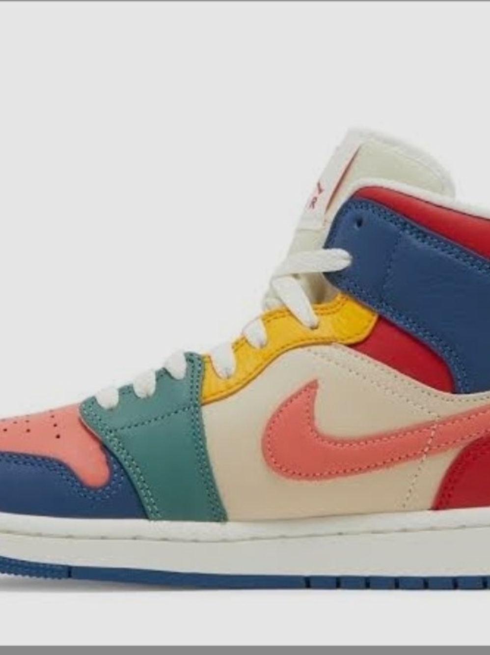 Womens Air Jordan Retro 1 Mid SE 'Multi Color (2022)'
